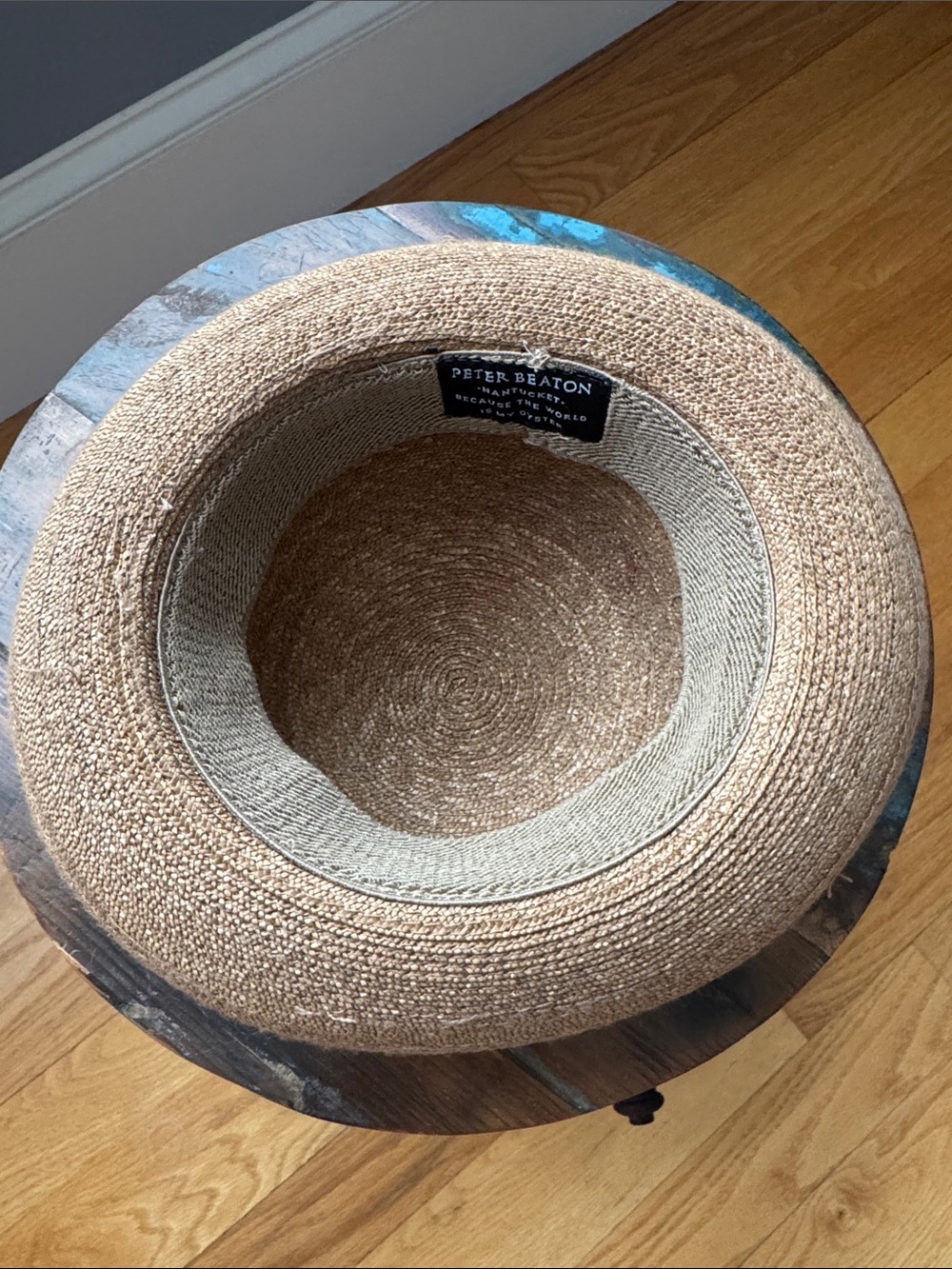 Peter Beaton Nantucket Woven Straw Children’s Hat - Natural - Picture 3 of 4